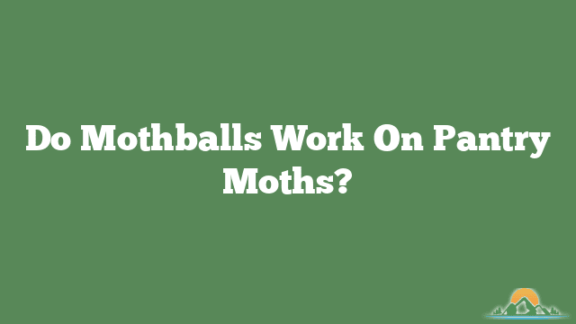 Do Mothballs Work On Pantry Moths?
